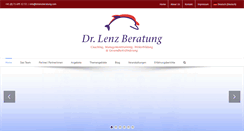 Desktop Screenshot of drlenzberatung.com