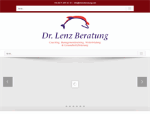 Tablet Screenshot of drlenzberatung.com